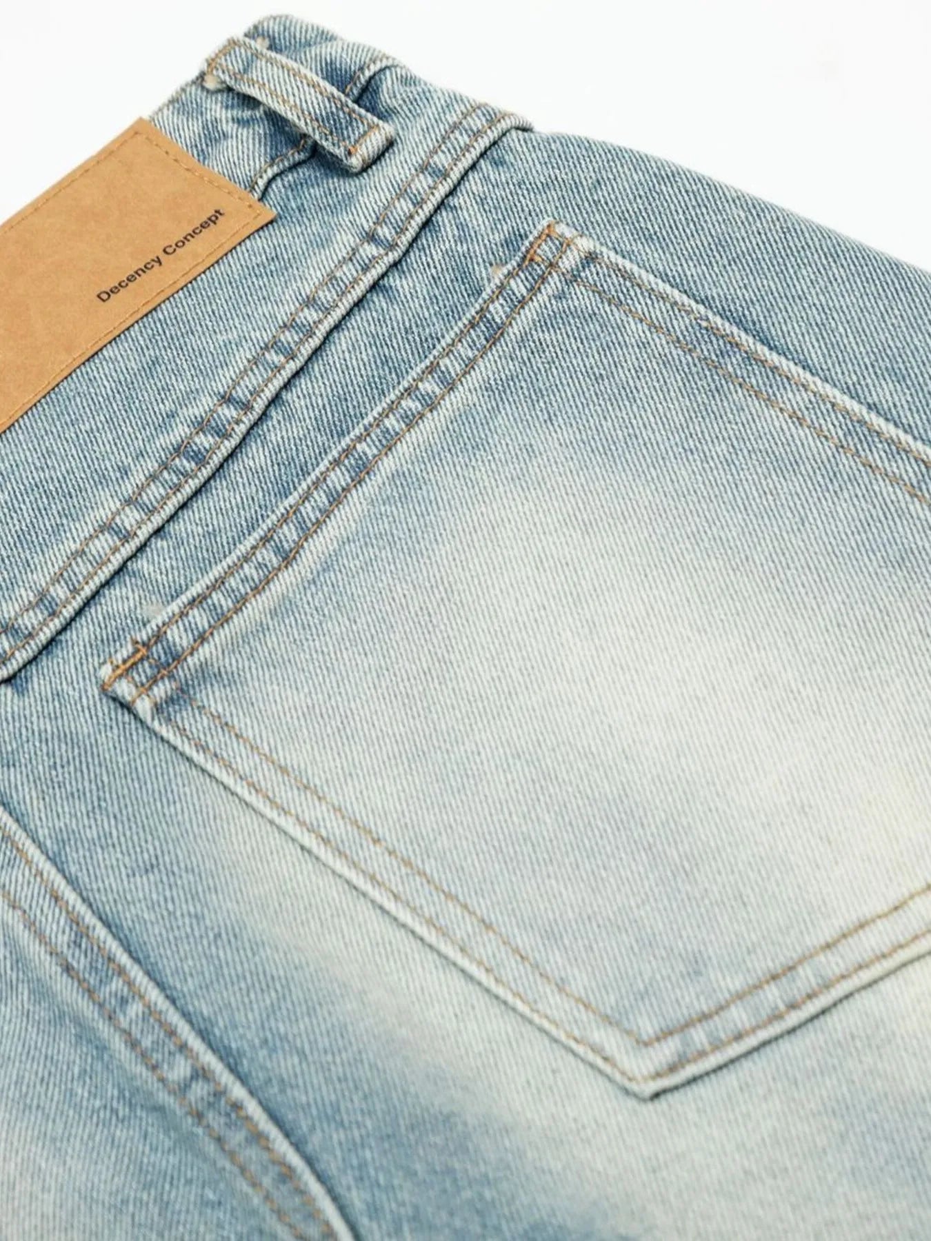 Men's Washed Wide Leg Baggy Jeans - Image 6