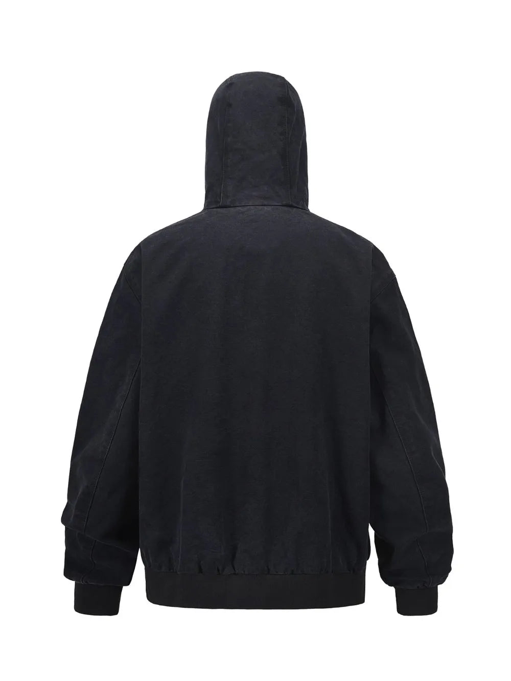 Men's Zip Up Washed Hooded Jacket - Image 5