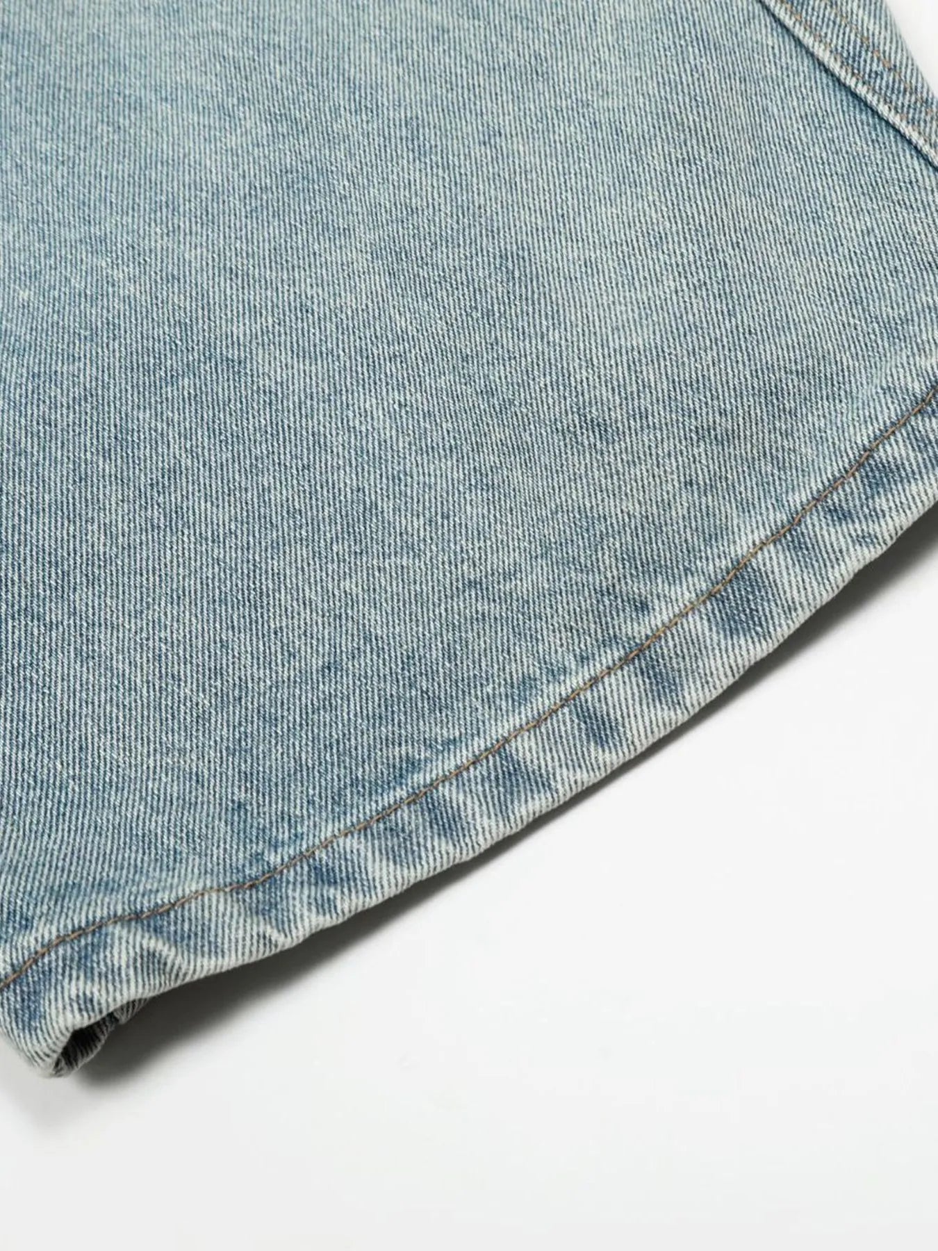 Men's Washed Wide Leg Baggy Jeans - Image 10