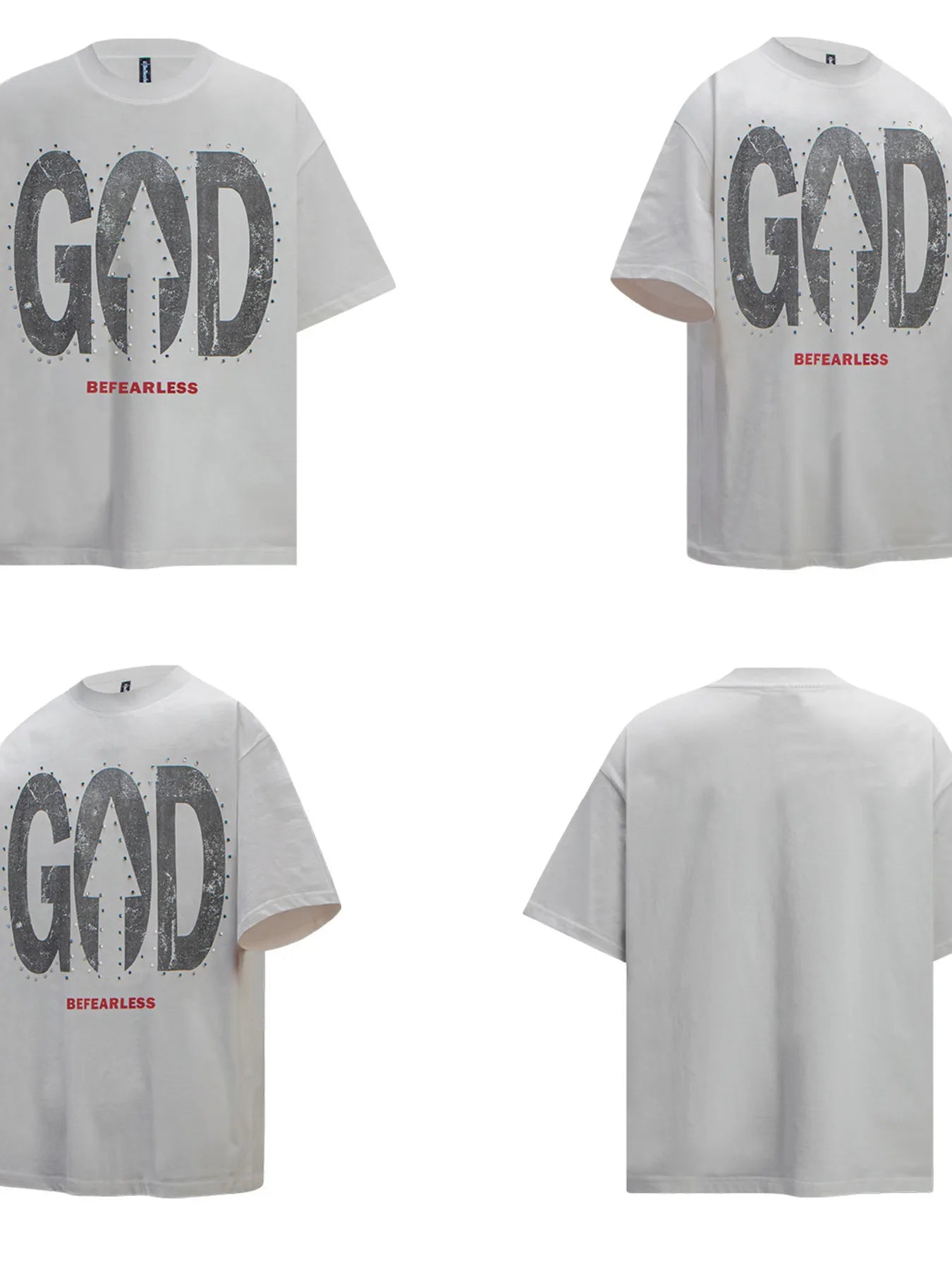 Men's Oversized Letter Graphic T-Shirt - Image 9
