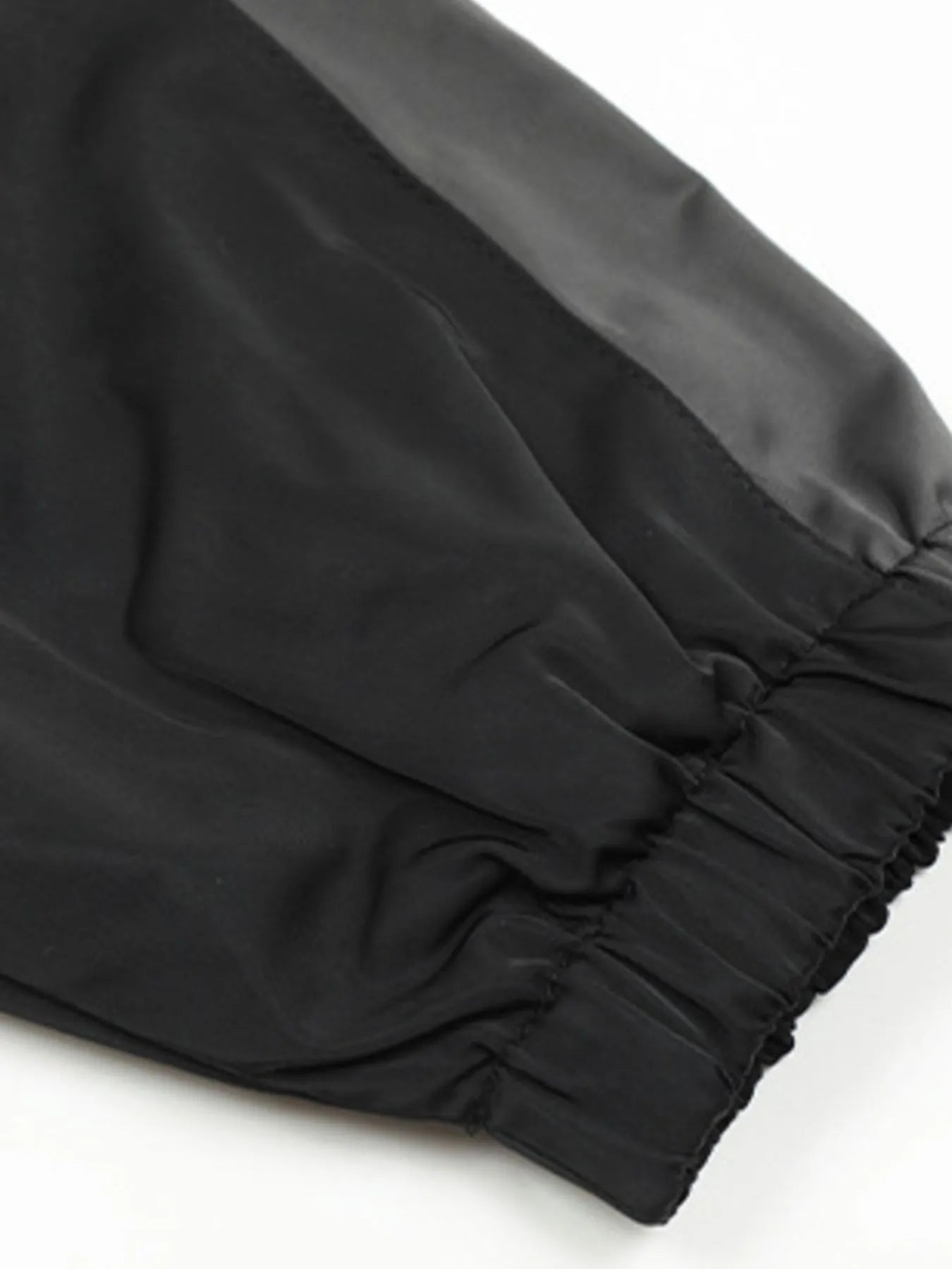 Men's Letter Zip Up Hooded Windbreaker Jacket - Image 6