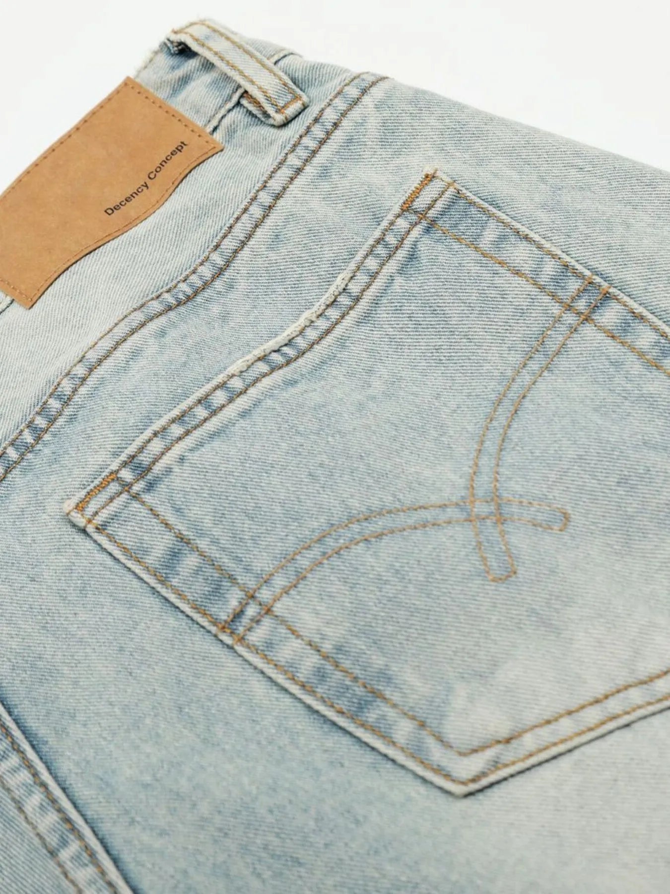 Men's Wash Wide Leg Denim Shorts - Image 11