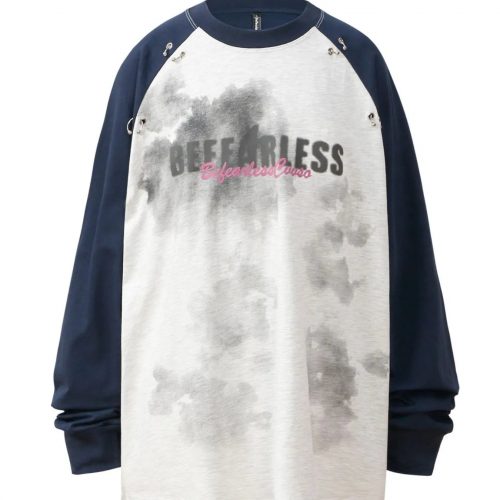 Men's Letter Raglan Long Sleeve T-Shirt