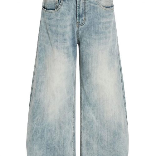 Men's Washed Wide Leg Baggy Jeans