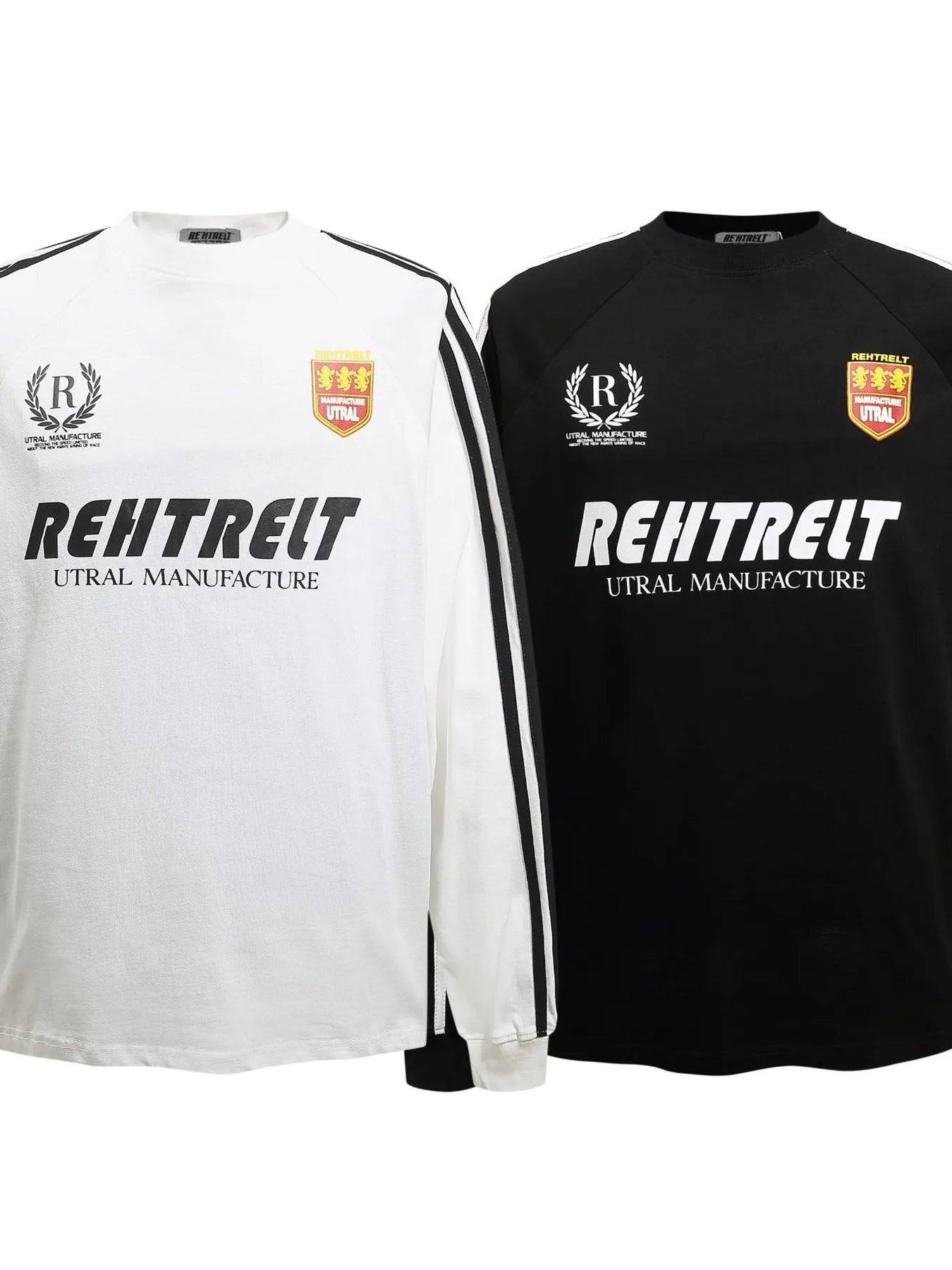Men's Striped Long Sleeve Graphic T-Shirt - Image 5