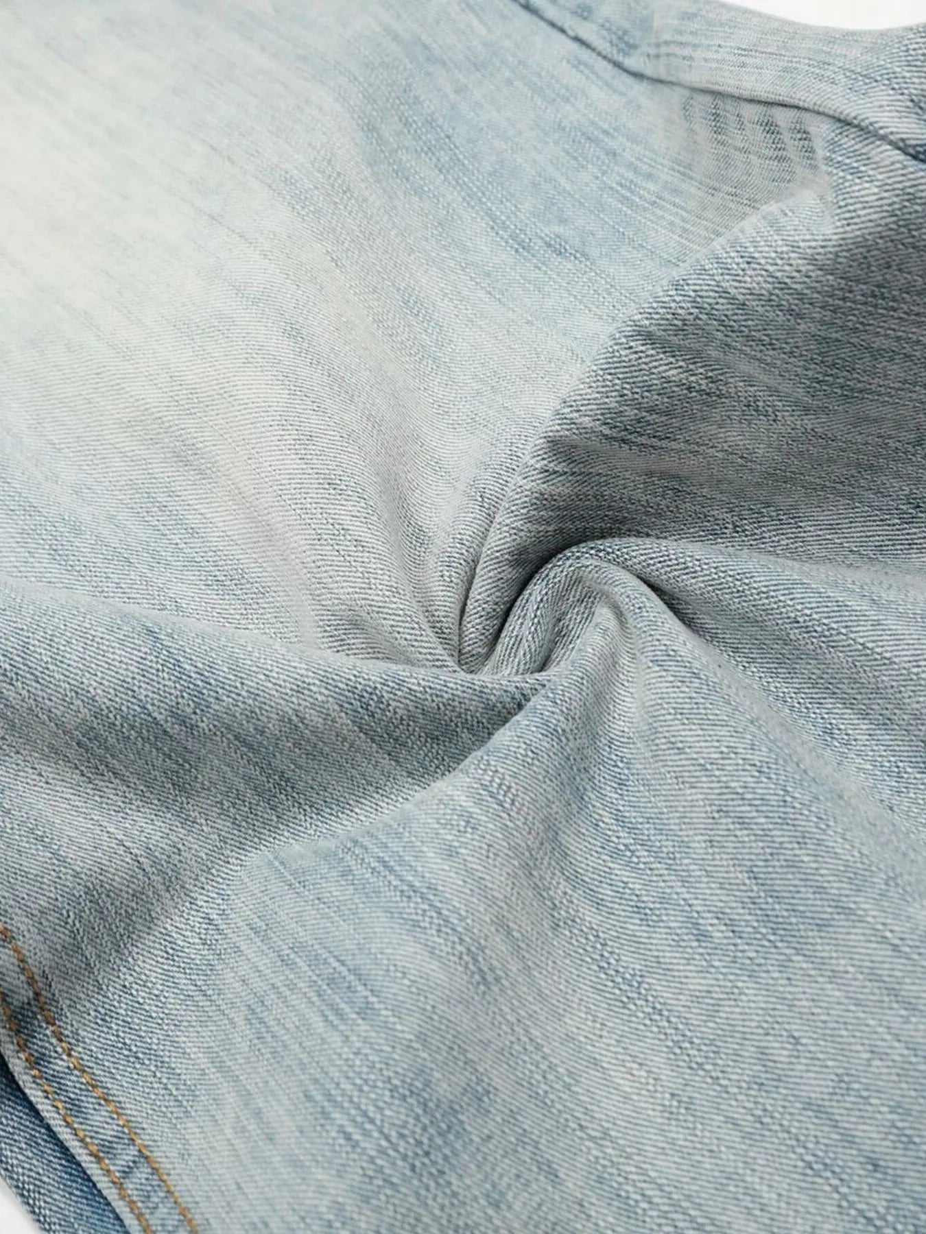 Men's Washed Wide Leg Baggy Jeans - Image 11
