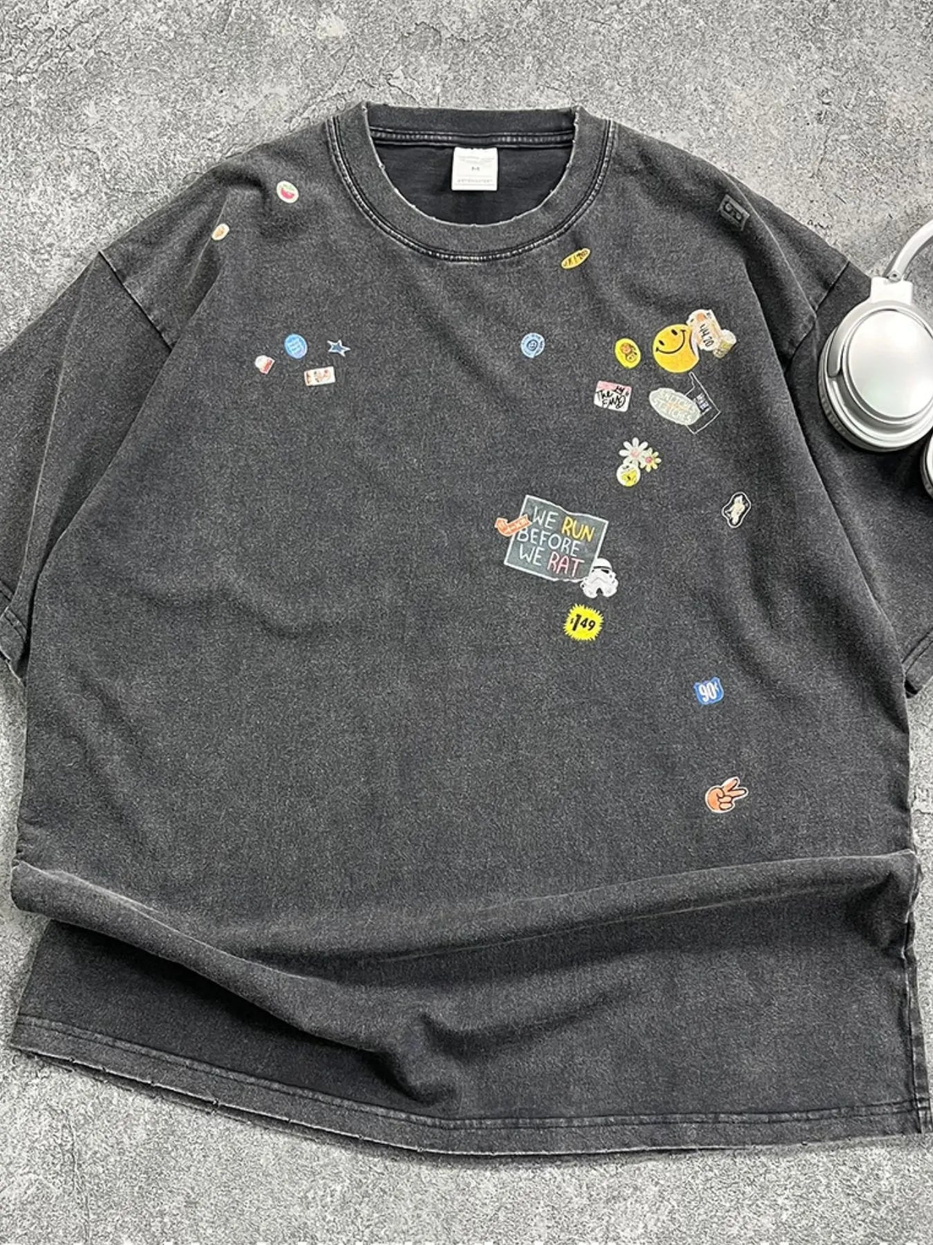 Men's Round Neck Oversized T-Shirt - Image 4