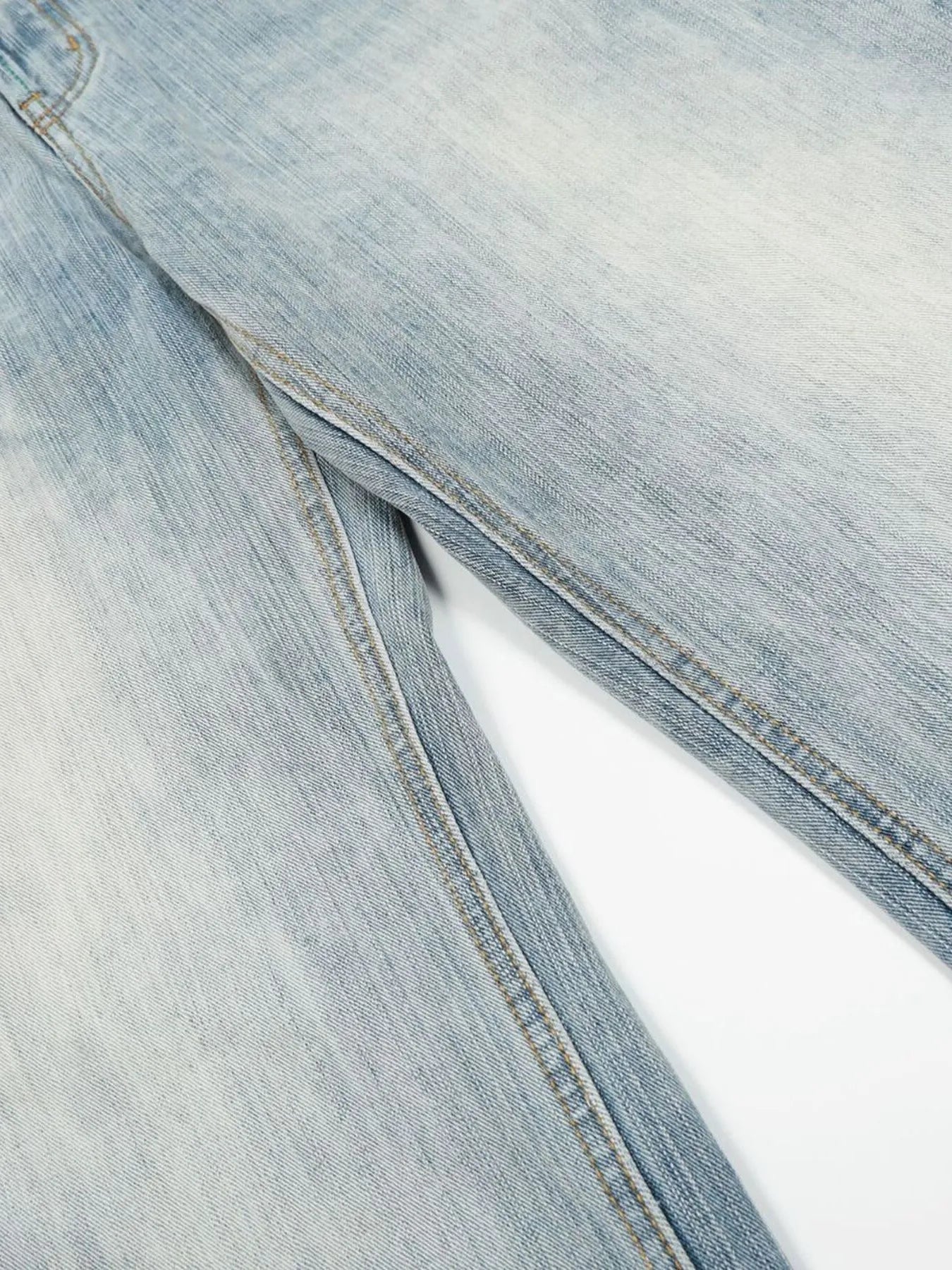 Men's Washed Wide Leg Baggy Jeans - Image 5