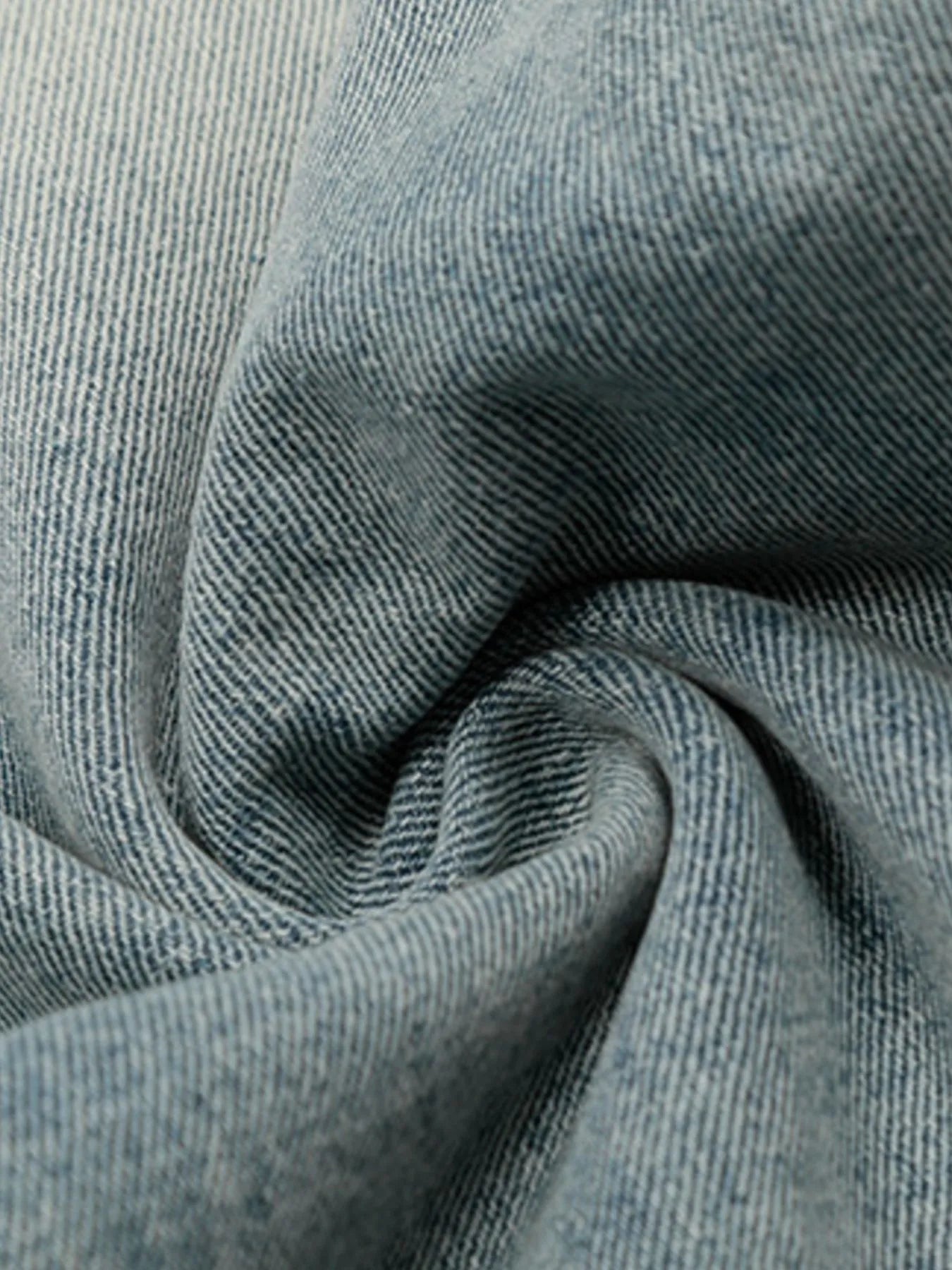 Men's Wide Leg Wash Denim Jeans - Image 6