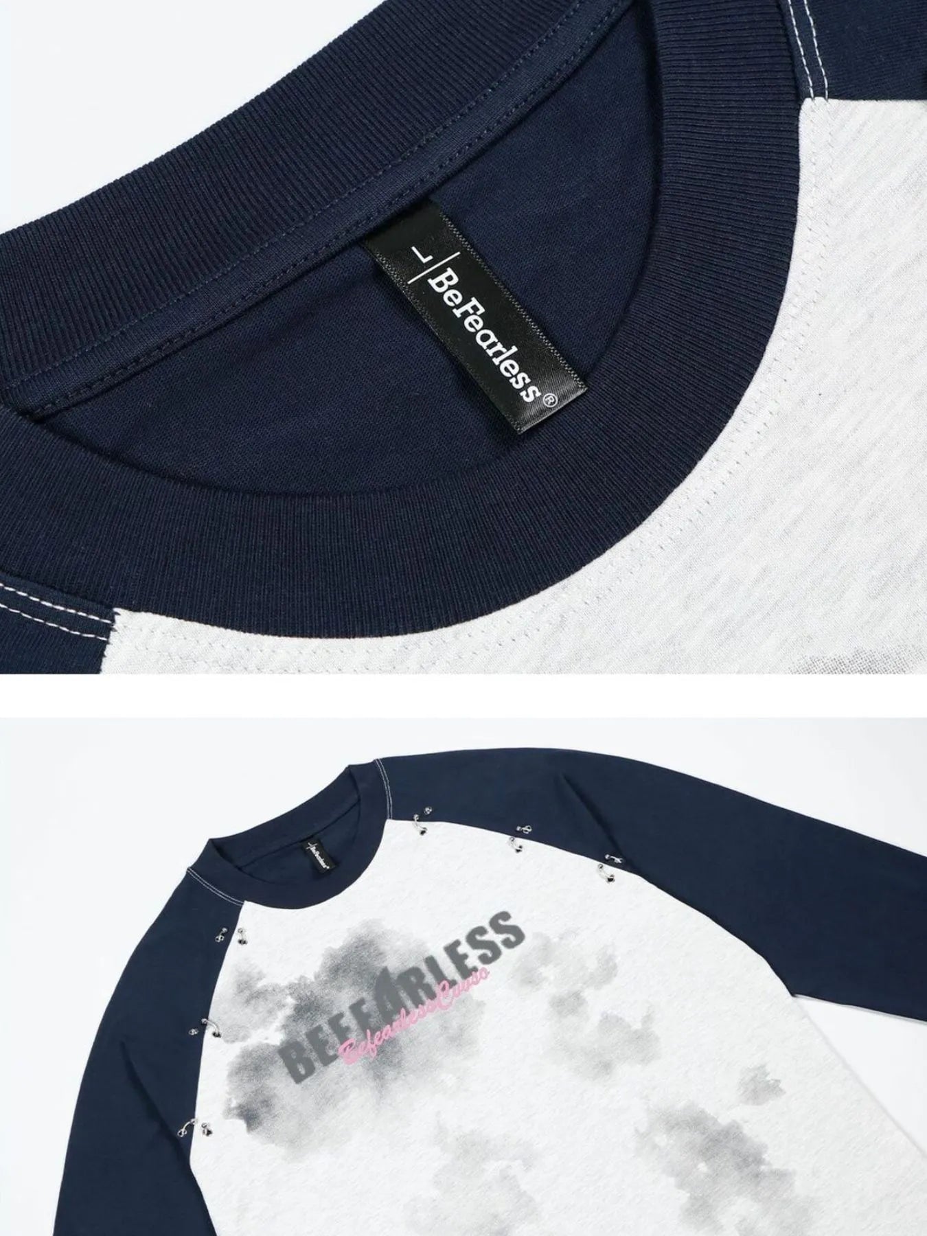Men's Letter Raglan Long Sleeve T-Shirt - Image 7