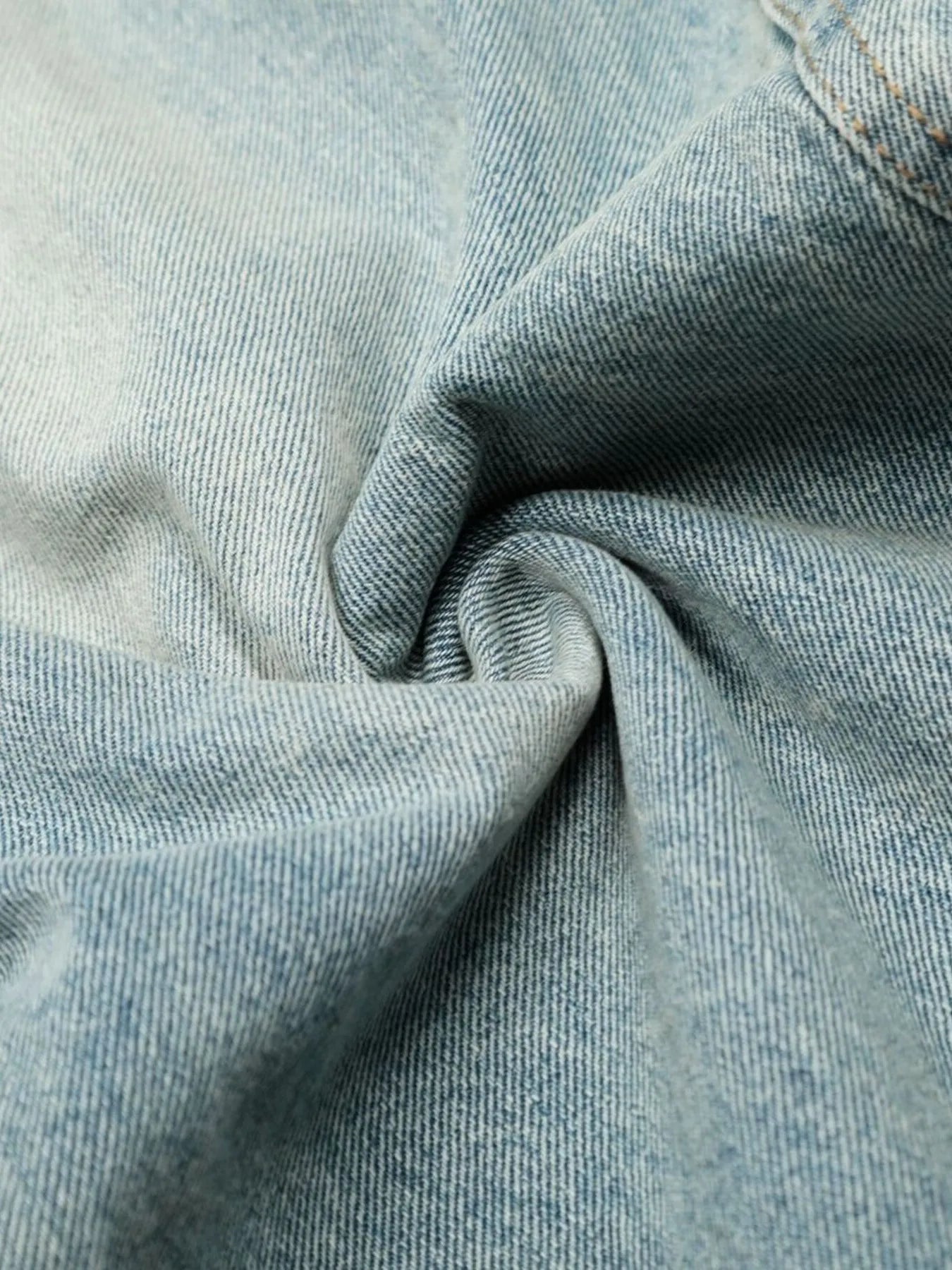 Men's Washed Wide Leg Baggy Jeans - Image 13