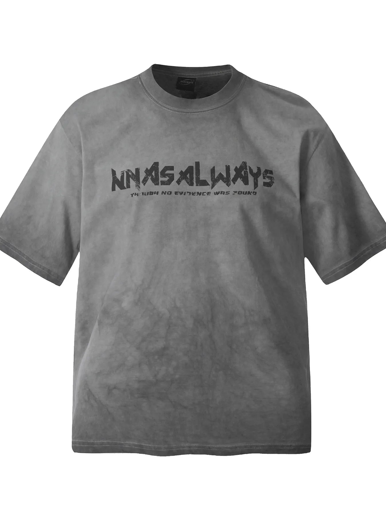 Men's Letter Graphic Round Neck T-Shirt - Image 2